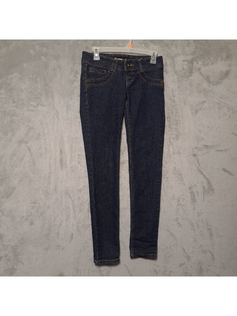 Rewind Jeans Size 0 Skinny Ankle Blue Denim Low Rise Dark Wash Stretch Casual